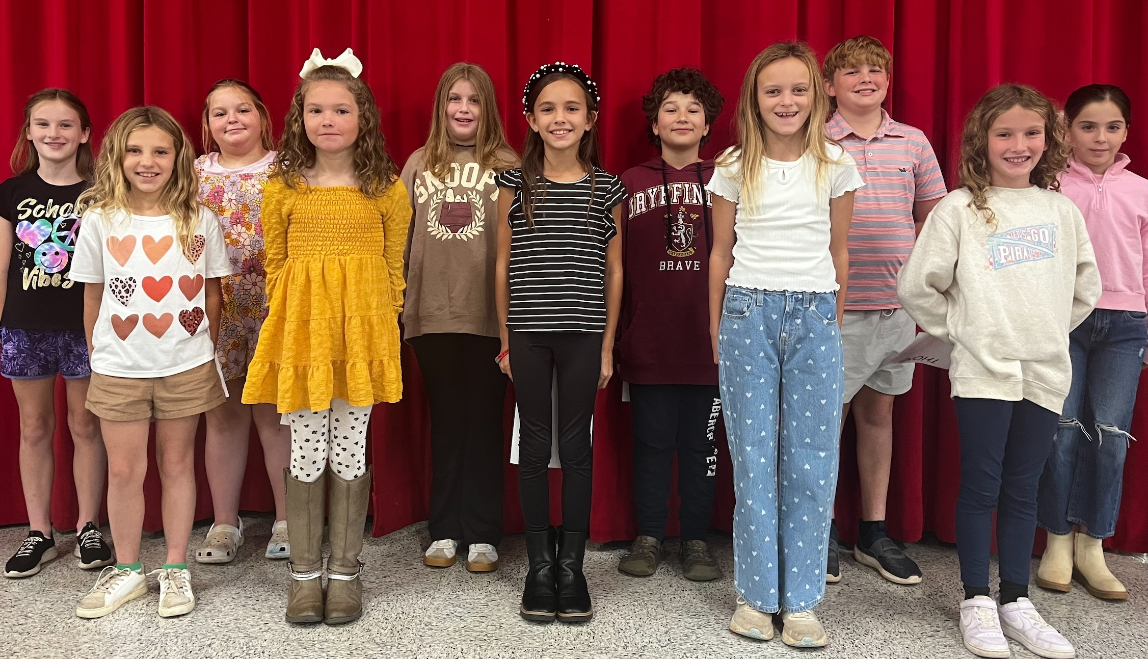 4th Grade September Students